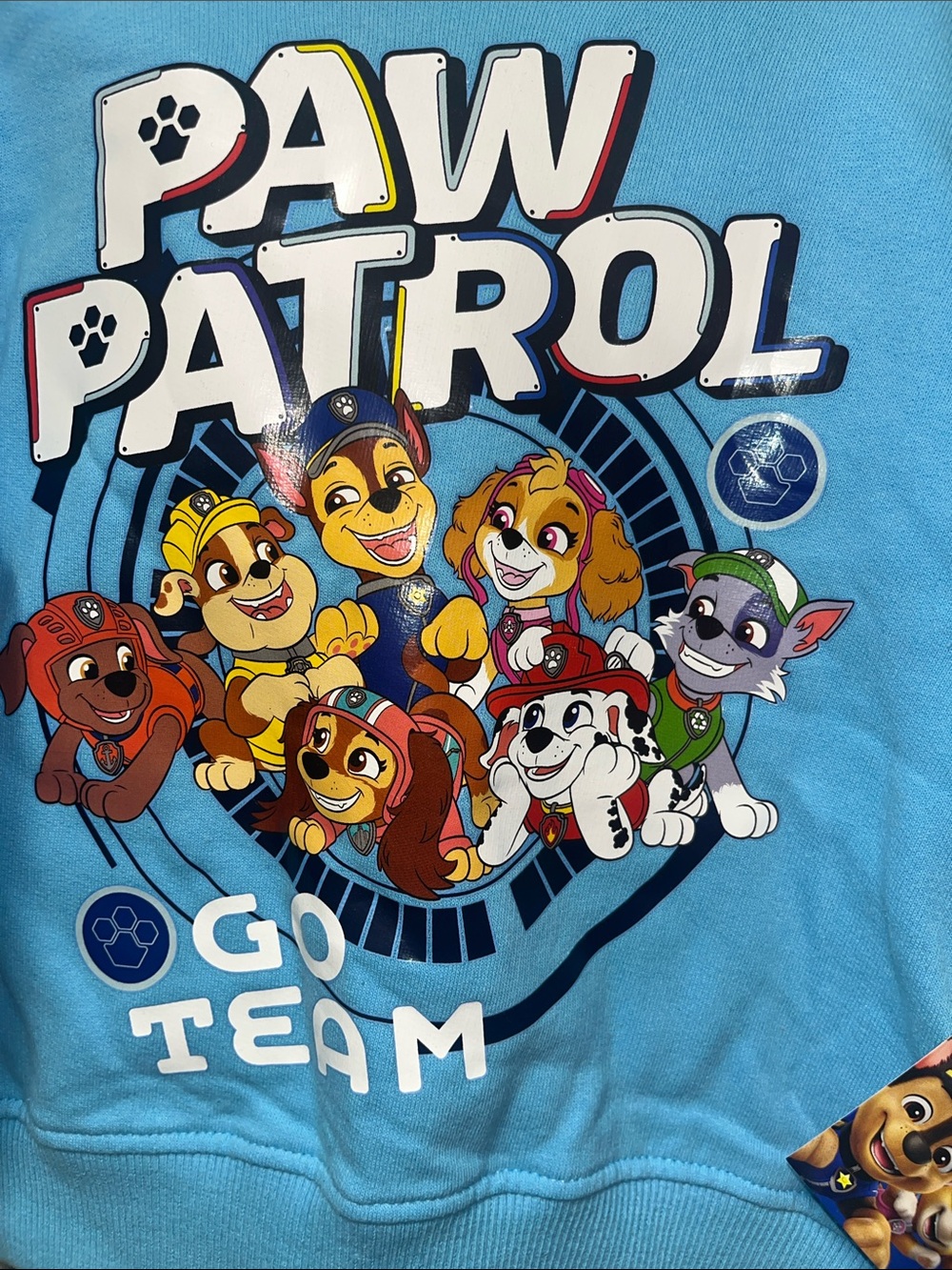 Paw Patrol Light Blue Hoodie and Gray Jogger Matching Set - Picture 3 of 4